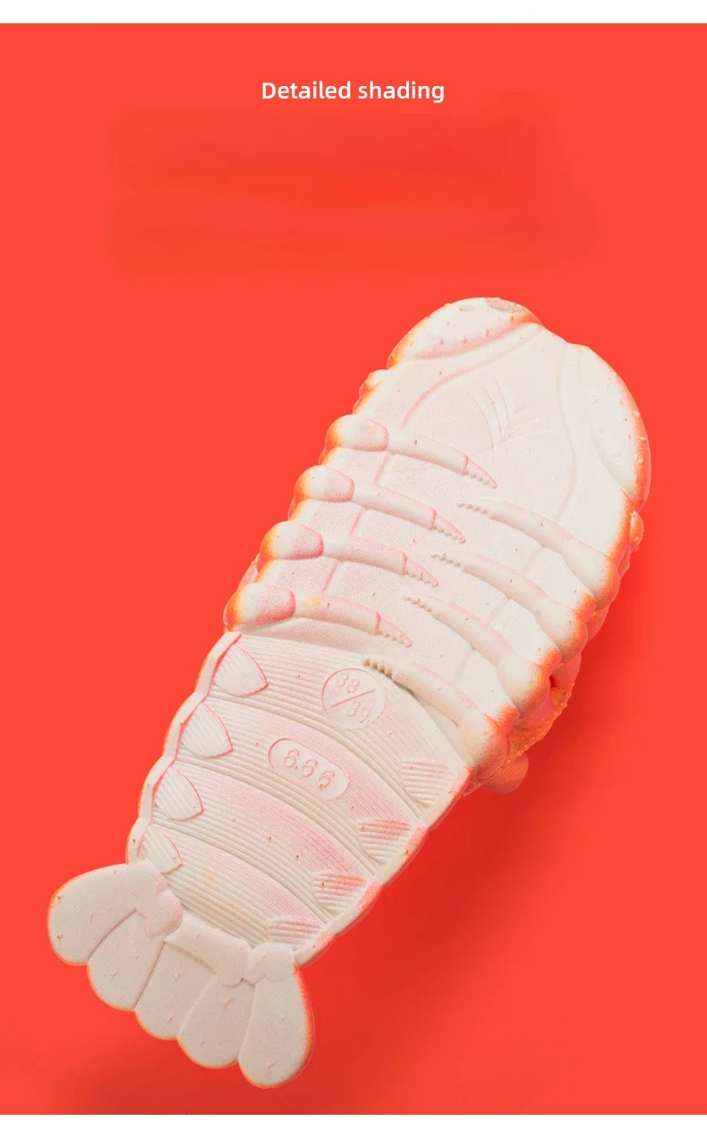 Creative Lobster Cartoon Beach vacation Summer Slipper Flip flops Men Cloud Outdoor Indoor Ladies Family Kids Flip flops