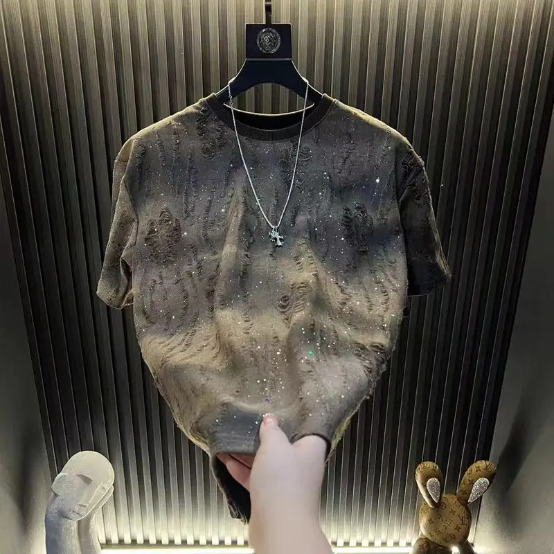 Manga Larga Cuello Redondo Informal Con Botones Camisas Para