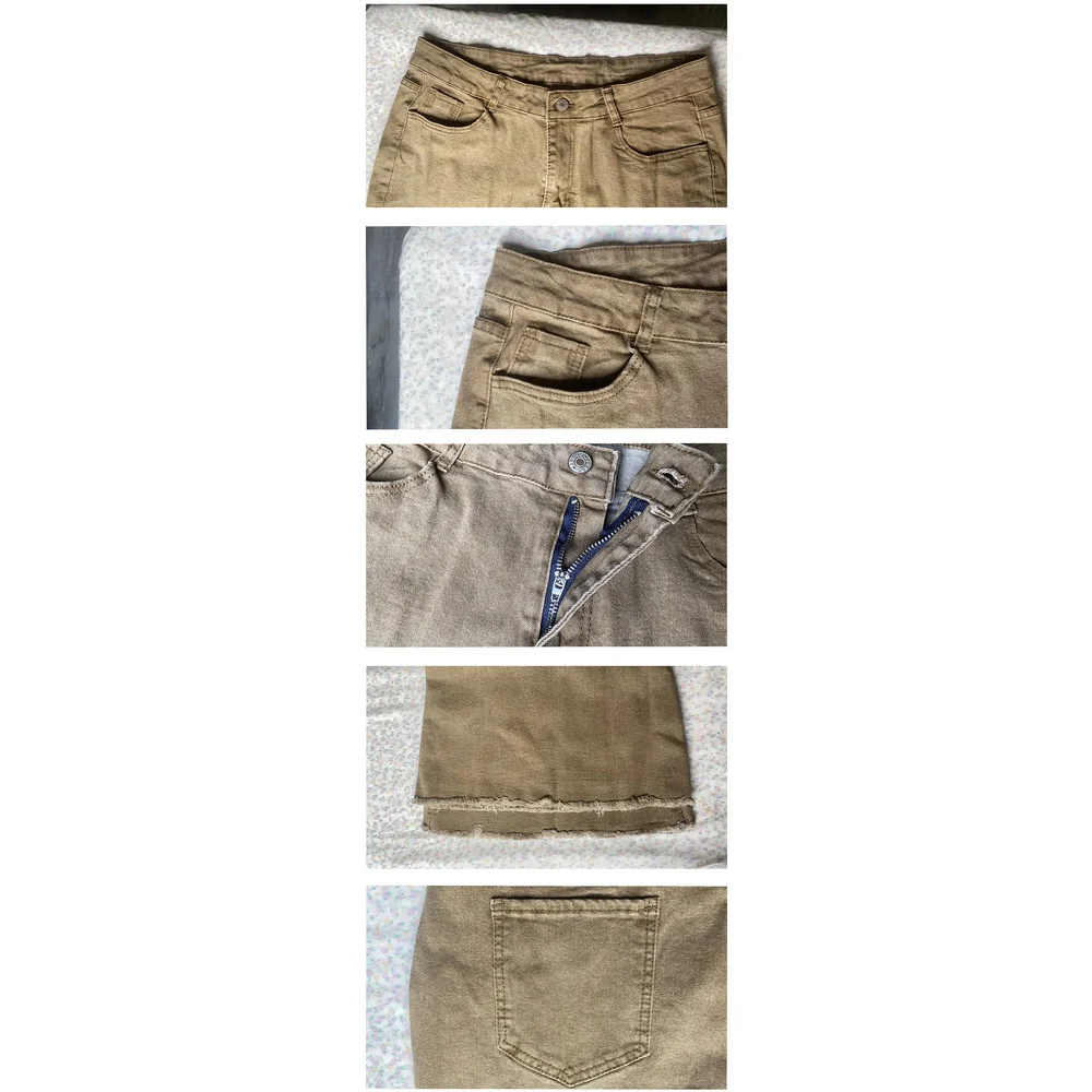2023 Spring New Women's Jeans High Waist Floor Sweeping Loudspeaked Pants_voghion.com