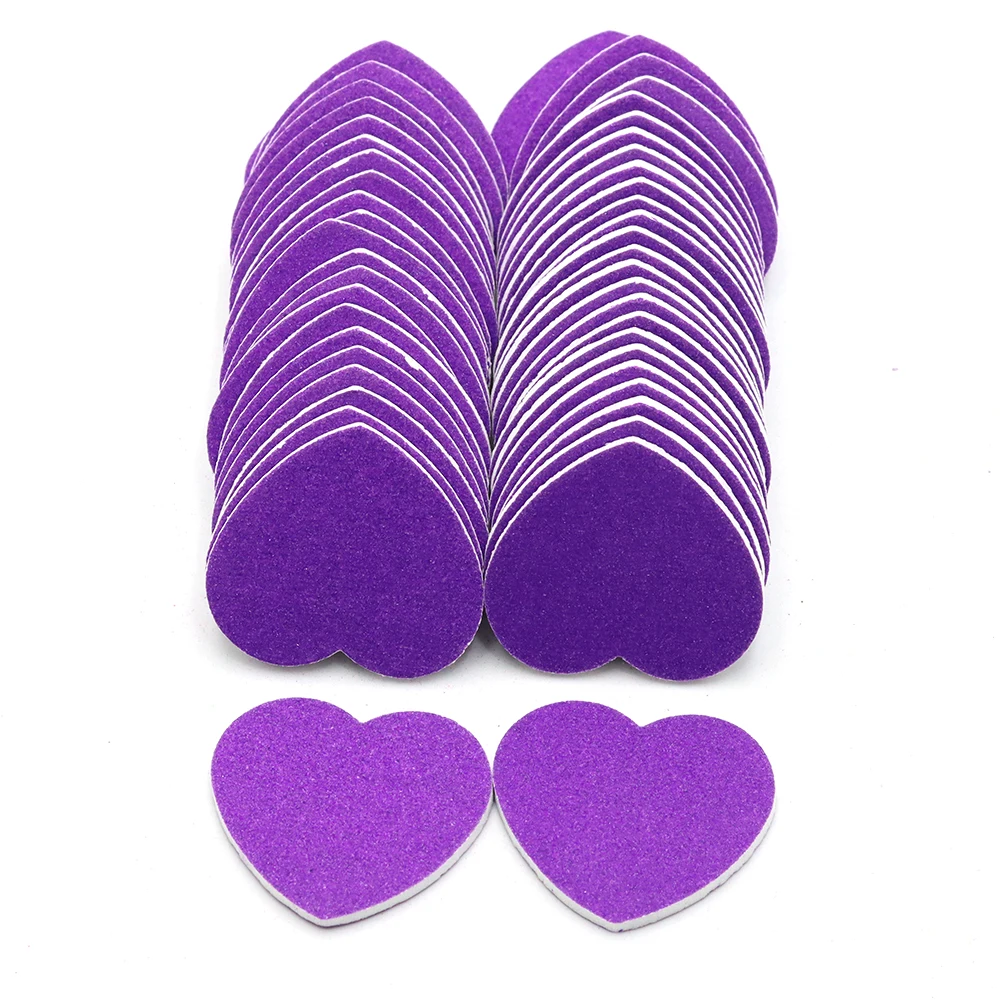 

60Pcs Purple Nail Files Double Sided Emery Boards Mini Sanding Filer Buffer Pedicure Manicure Strips Nail Accesserious And Tools