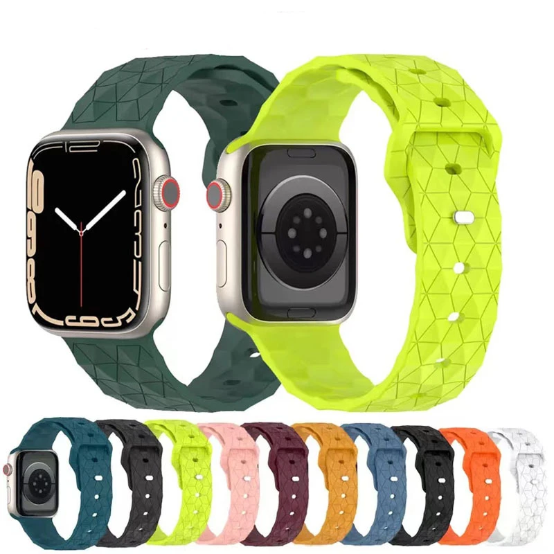 

Silicone Sport Strap For Apple Watch Ulta band 45mm 44mm 42mm 40mm 38mm 49mm 41mm Belt Bracelet iWatch Series9 8 7 6 5 Watchband