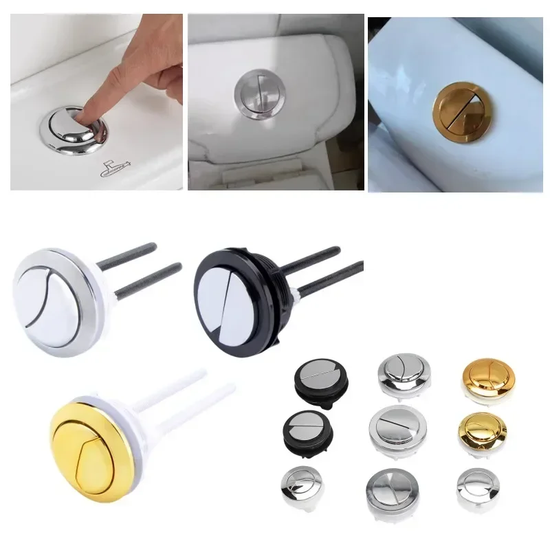 1PCS 38-58mm Dual Flush Toilet Tank Button Toilet Flush Valve Round shape Closestool Push Buttons Switch Bathroom Accessories