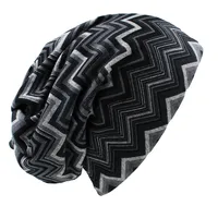 Skullies Beanies For Ladies Thin Girl Fashion Scarf Autumn Winter Feminino Geometric Design Dual-use Women Hats Z12X01 1
