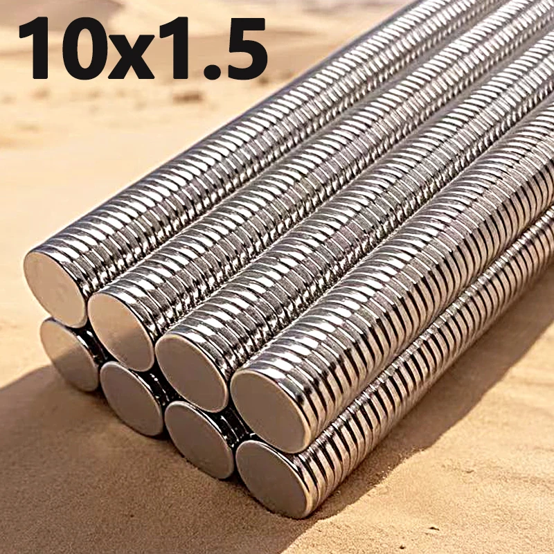 Versatile Neodymium Disc Magnets - 10x1.5mm for Crafts and DIY Projects
