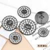 10pcs High-end Round Shank Clear Rhinestone Crystal Diamond Metal Buttons for Clothing Coat Cardigan Sweater Sew Accessories 3
