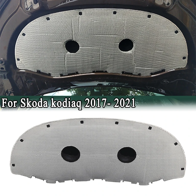 For Skoda kodiaq-Insulation Pad Front Engine Hood Soundproof Heat Insulation PET Aluminum Foil Mat Cover