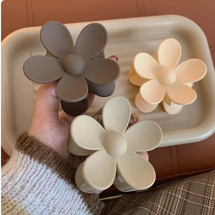 Large Flower Claw Clips For Women Fashion Hair Claw Hair Clamps Girls Matte Hairpins Sweet Headwear Barrette Hair Accessories