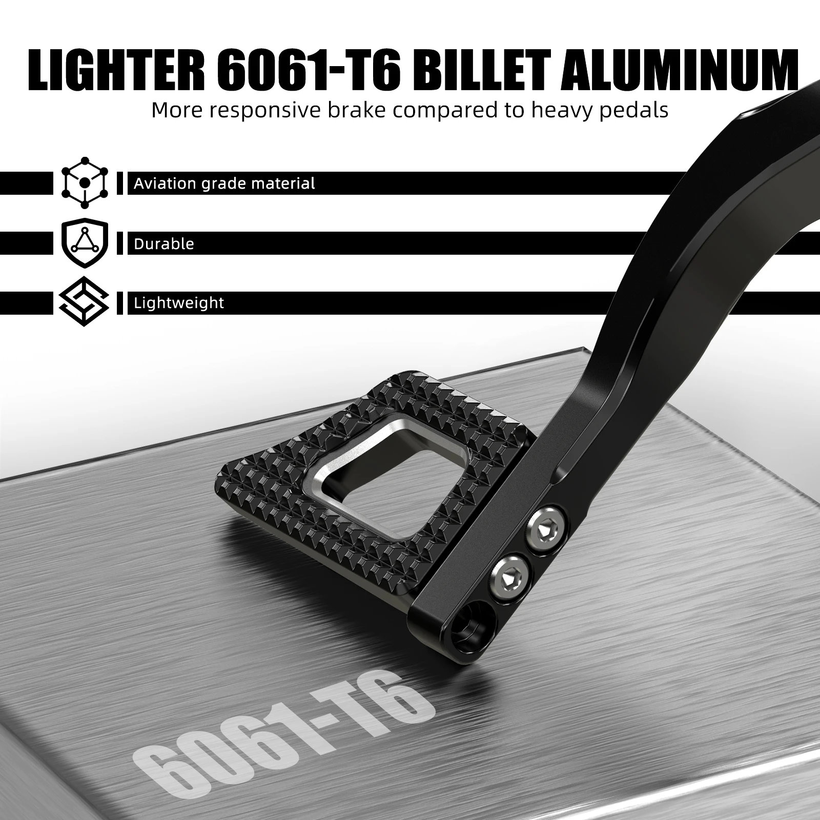Für Harley Dyna Wide Glide/Street NICECNC Hinterradbremshebel-Pedalsatz für Harley Dyna Bob Low Rider FXDLS 2016–2017 Fat Bob FXDF – Detail 8