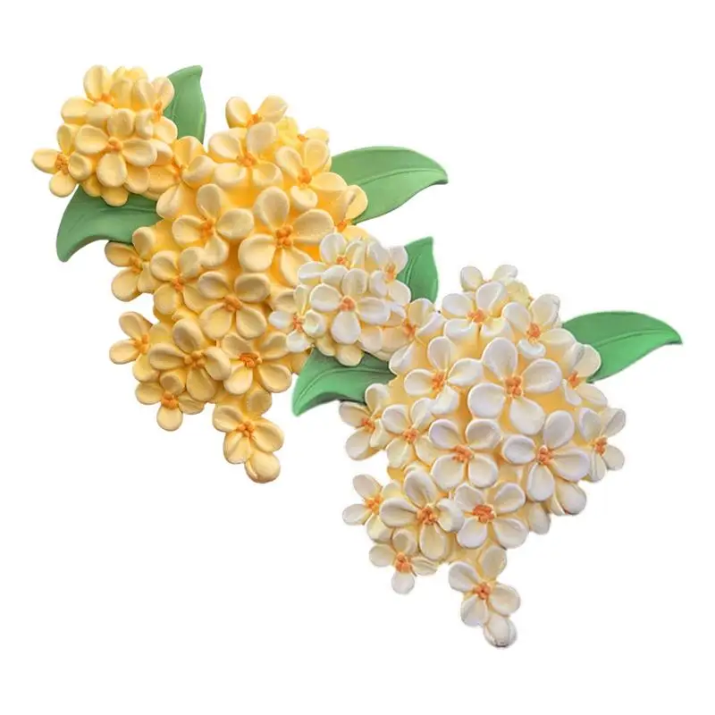 

Car Air Freshener Frosted Air Freshener Osmanthus Automotive Vent Clip with Flower Scent Cute Aroma Diffuser Car Accessories