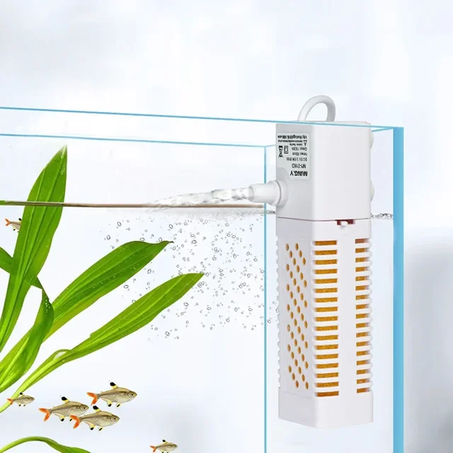 Submersible Aquarium Internal Filter With Built-in Circulating Pump Fish Tank Filters Silent USB Filter For Fish Tank Dropshipp 1