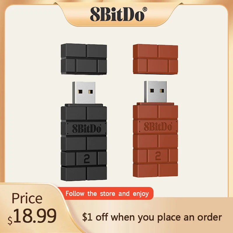 8Bitdo Usb Ricevitore Wireless Adattatore Bluetooth Per Ps5 Ps4 Xbox Serie X/S 8Bitdo Controller Bluetooth Per Ns Interruttore Finestre