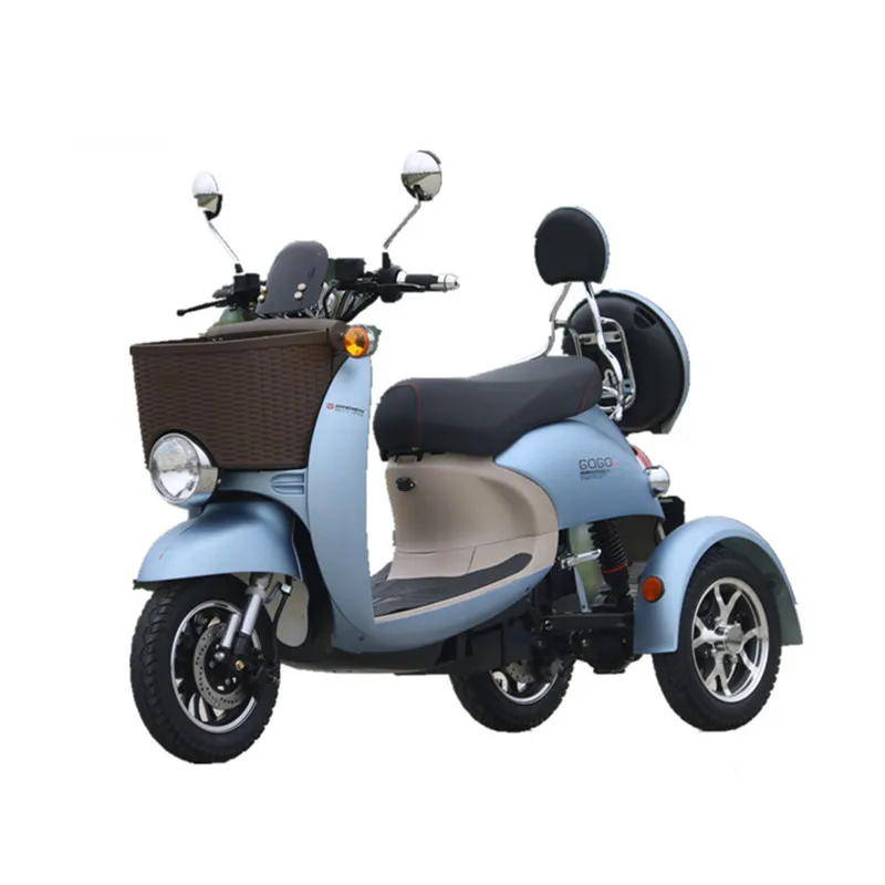 Long Range 3 Wheel Electric Scooter With 48V-72V 500W Motor