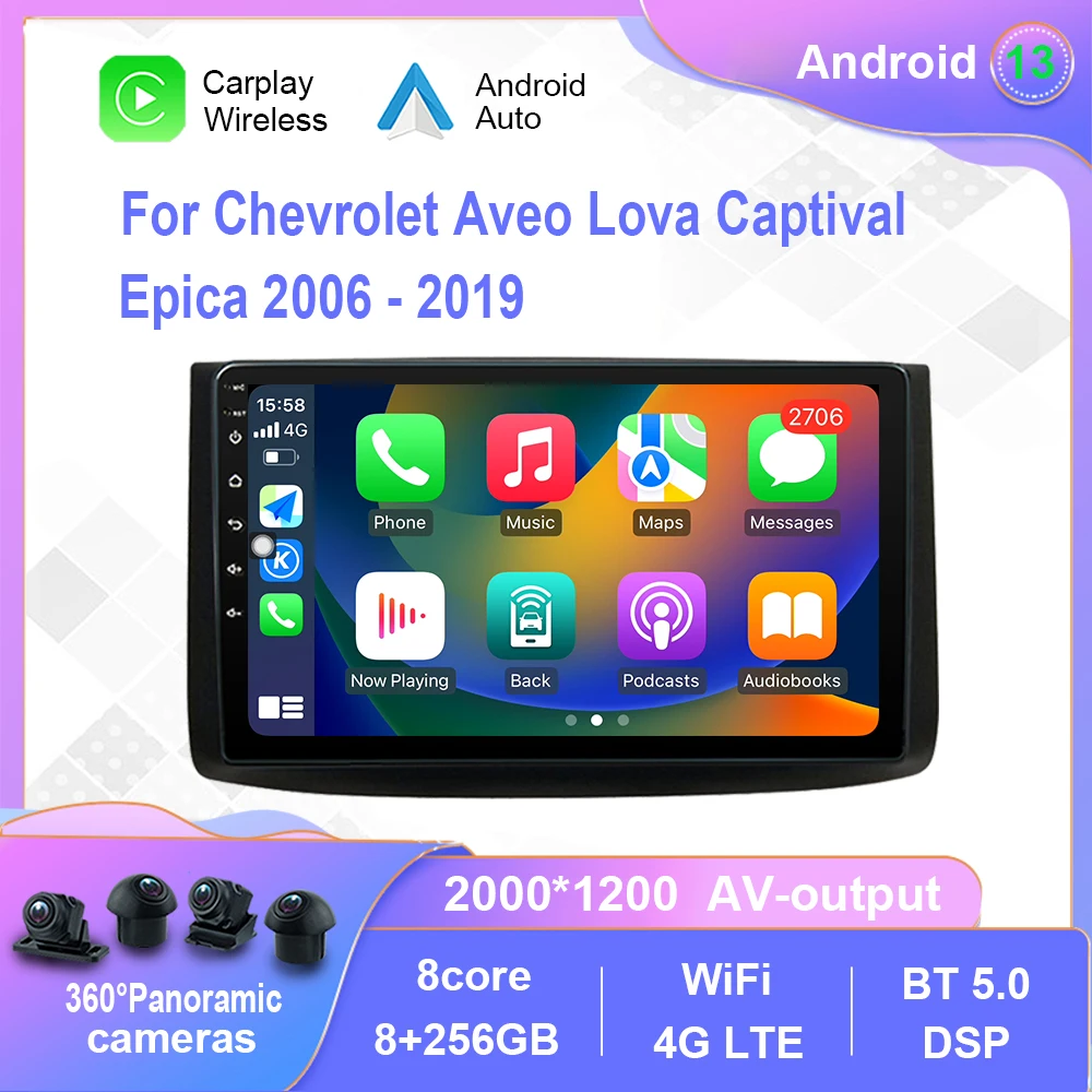 

Android 12.0 For Chevrolet Aveo Lova Captival Epica 2006-2019 Car Radio Multimedia Video Player Navigation No 2din 2 din dvd