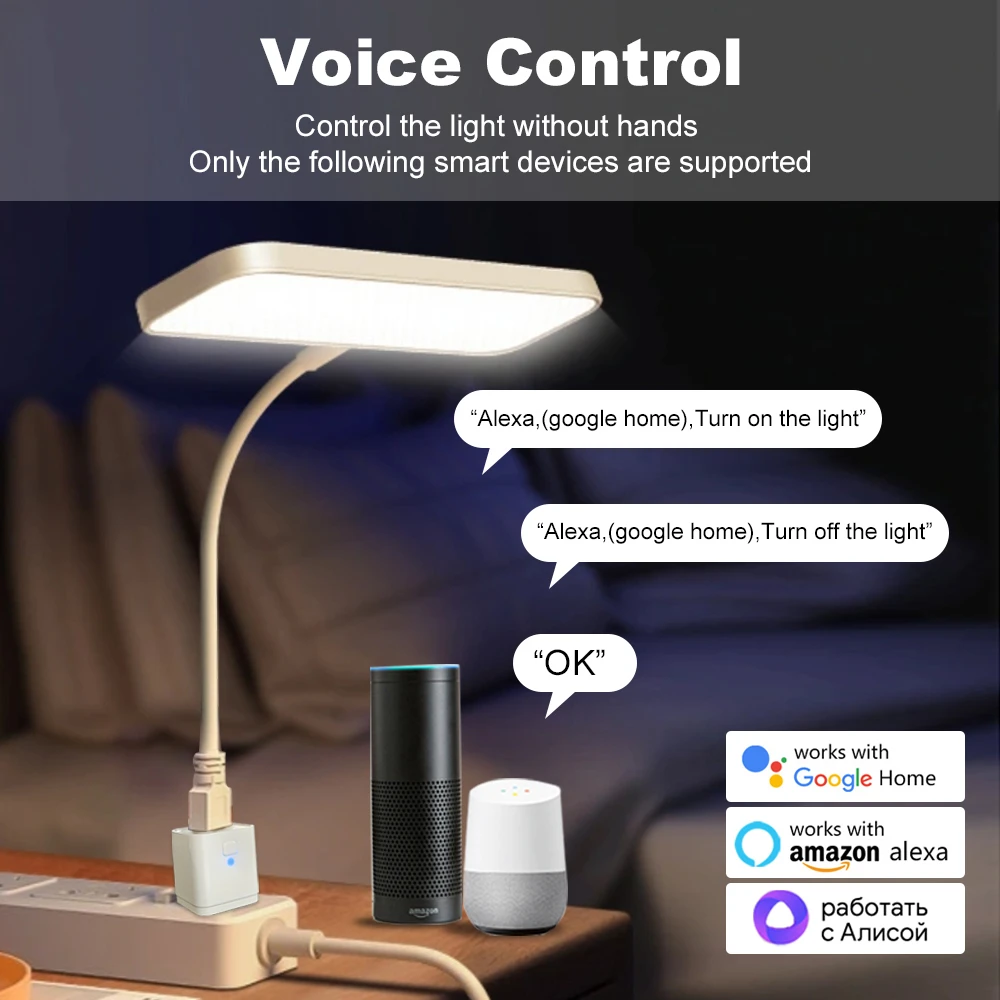 Smart Switch Smart WiFi Switch WiFi Switch Smart Plug Socket Smart Socket Wireless Switch Tuya WiFi/Zigbee Smart Micro USB Adaptor 5V Mini USB Power Adaptor Voice Control for Alexa Google Home Yandex Alice