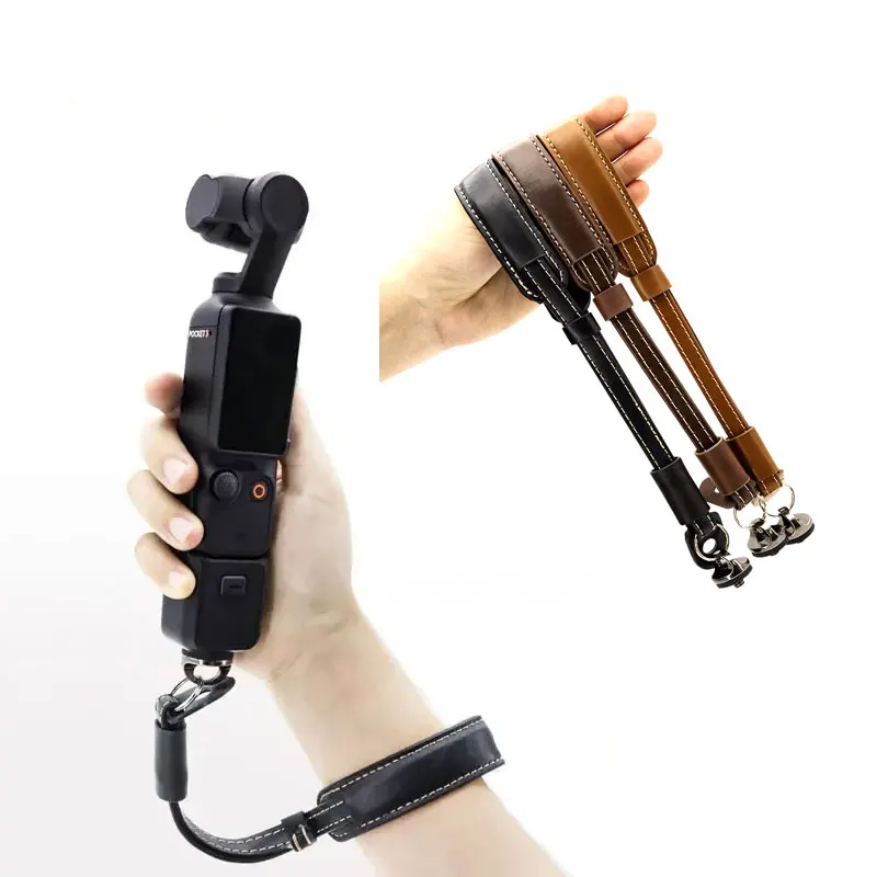 Hand Wrist Strap for DJI OSMO Pocket 3 Insta360 X4 Camera PU Lanyard for Osmo Mobile 6 5 4 SE Handheld Gimbal Rope Accessories