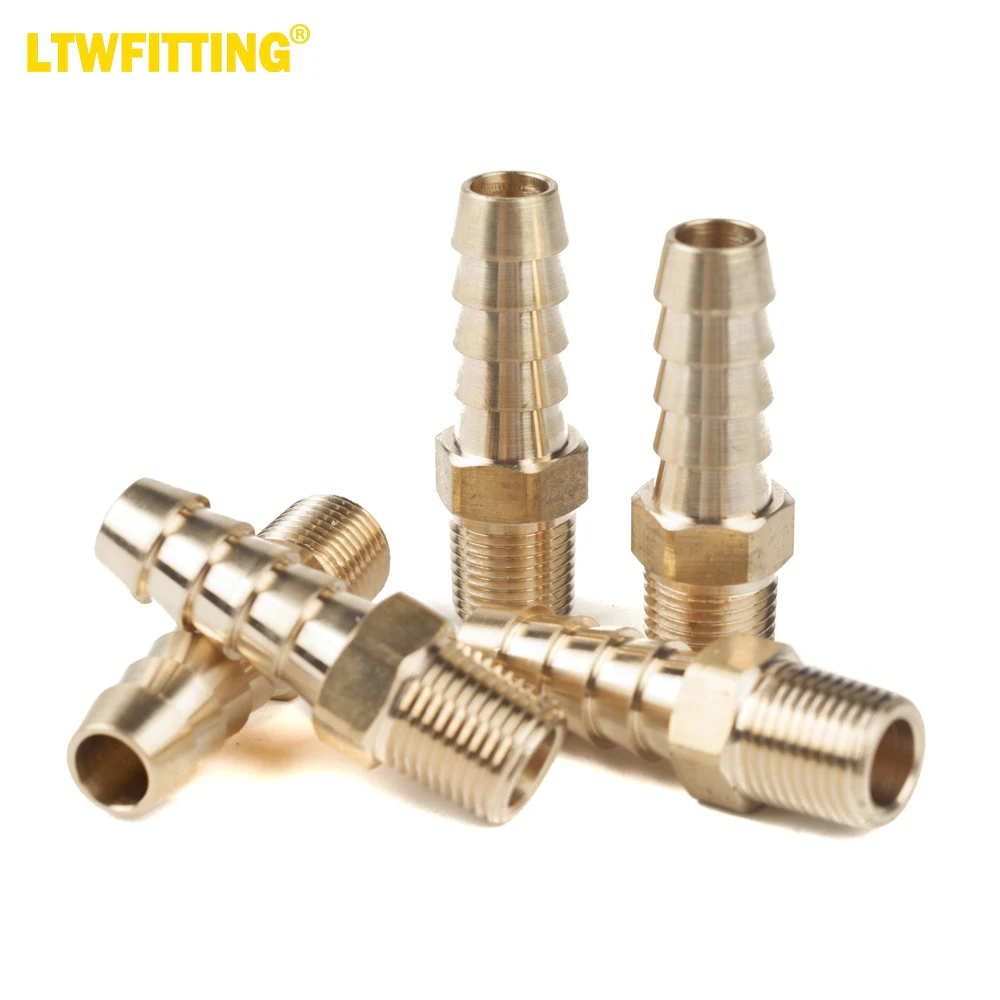 

Латунный штуцер LTWFITTING, штуцер, штуцер для шланга 5/16 дюйма x штуцер 1/8 дюйма, штуцер NPT для топлива, газа, воды (комплект из 5)