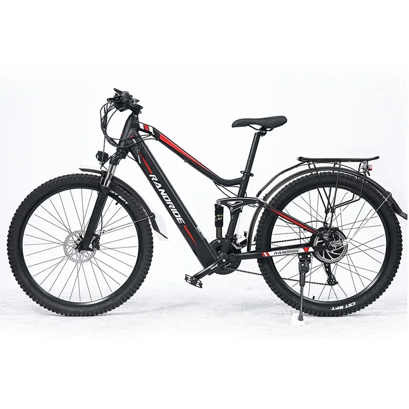 RANDRIDE YS90 Electric Mountain Bicycle 1000W 48V 17Ah Lithium Battery E-bike Hydraulic Brake Electric Men's Bike
