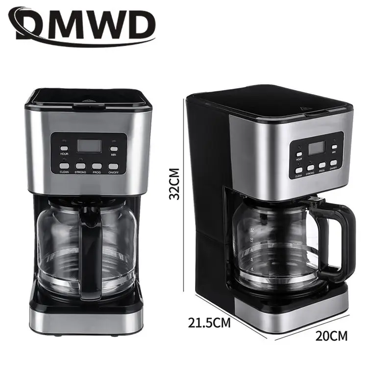 1.8L Automatic Drip Coffee Machine Intelligent Reservation Constant temperature Extraction Keep Warm Americano Espresso Maker