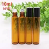 10Pcs 5/10ml Empty Brown Roll On Glass Bottles Roller Ball For Perfume Essential Oil Liquid Substances 3