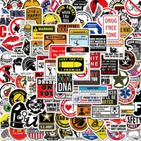 98PCS Funny Hard Hat Brand Sign Cool Sticker Construction Workers Helmet Motorcycle Car Tools Laptop Bicycle Gift Stickers 1