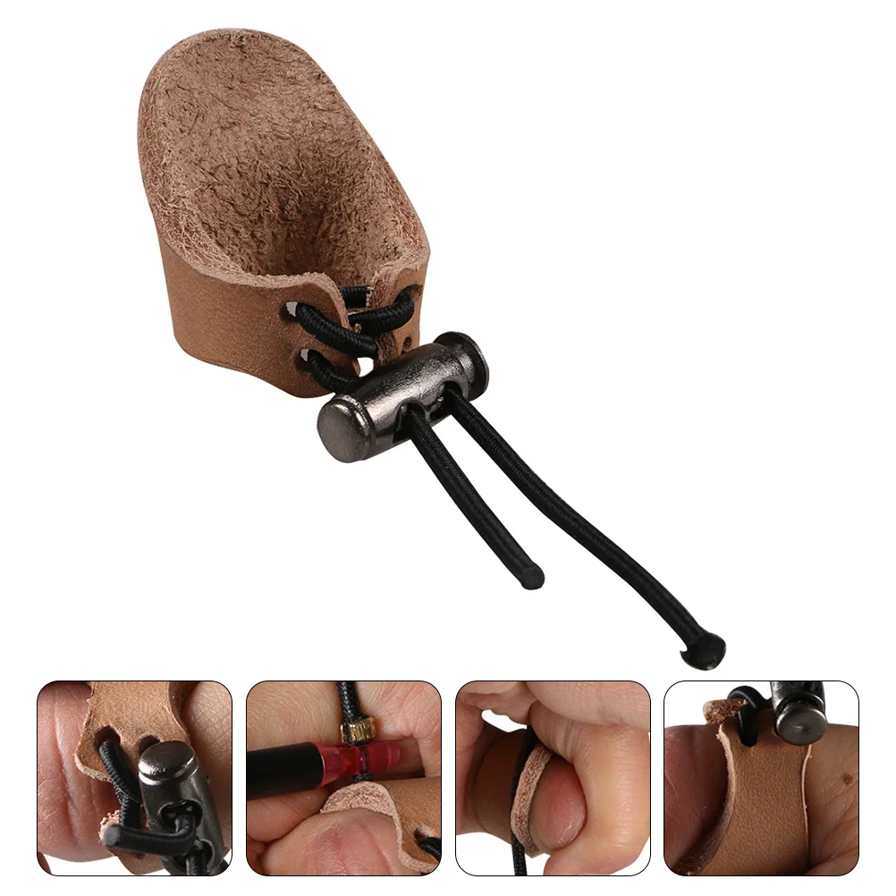 

Thumb Protector Hard Lever Finger Archery Guard Bow Ring Bowstring Saver