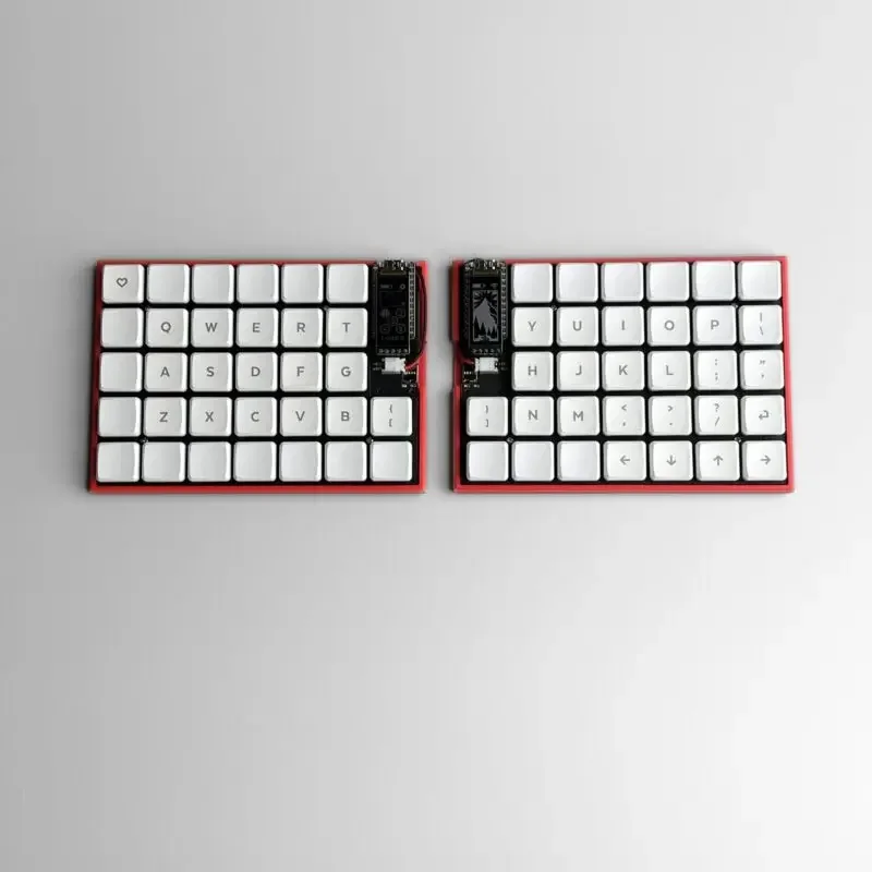 ワイヤレス FelixKeeb Choc V1 オルソリニア スプリットキーボード ZMK