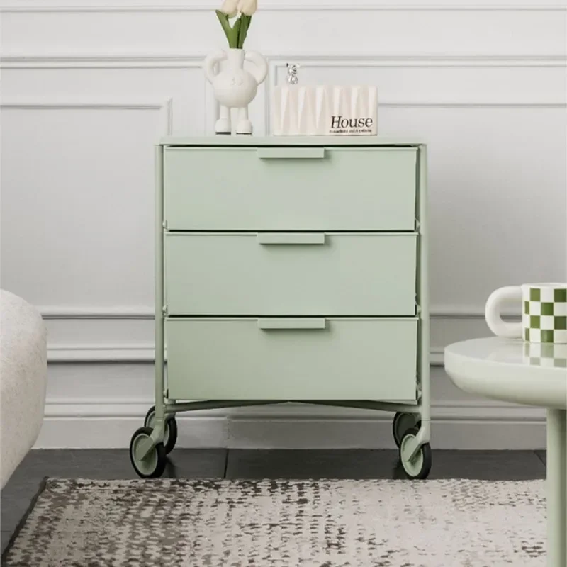 Mobile Storage Bedside Table, Creative Storage Rack, Multi-purpose Living Room, Large-capacity Cabinet on Wheels