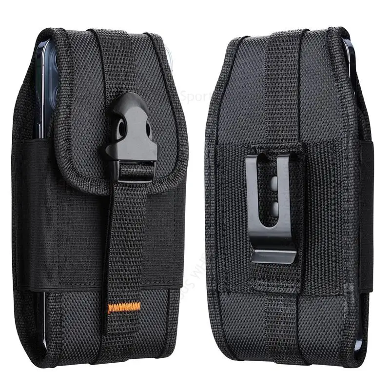 

For Samsung S23 Ultra 5G Oxford Cloth Nylon Phone Pouch For Galaxy S22 S20 S21 S10 S9 S8 S7 Plus Flip Card Wallet Case Waist Bag