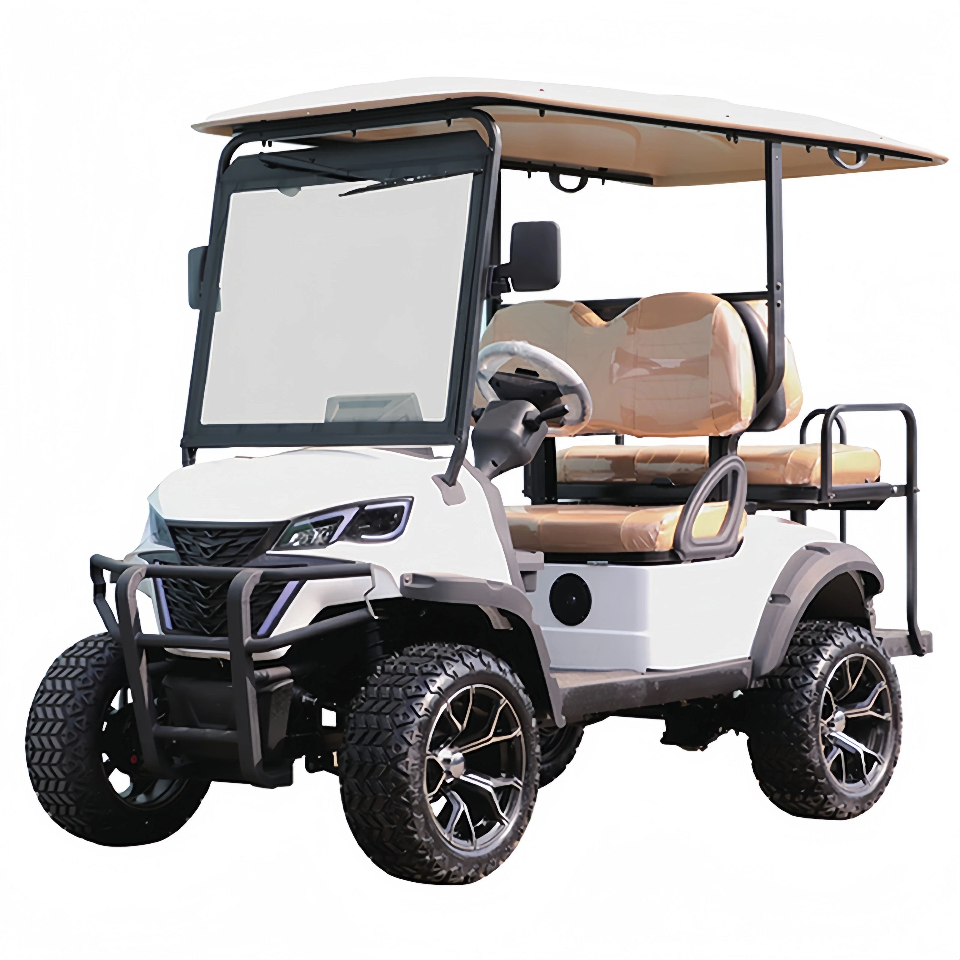 China high-end luxury resort 6-seat 72V electric sightseeing golf bus and car