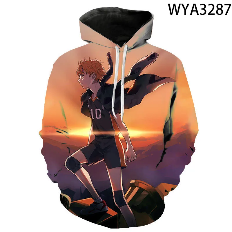 

Худи с 3D принтом Аниме Haikyuu, модные толстовки для мужчин и женщин и детей, пуловер для мальчиков и девочек, уличная одежда с длинным рукавом, топы