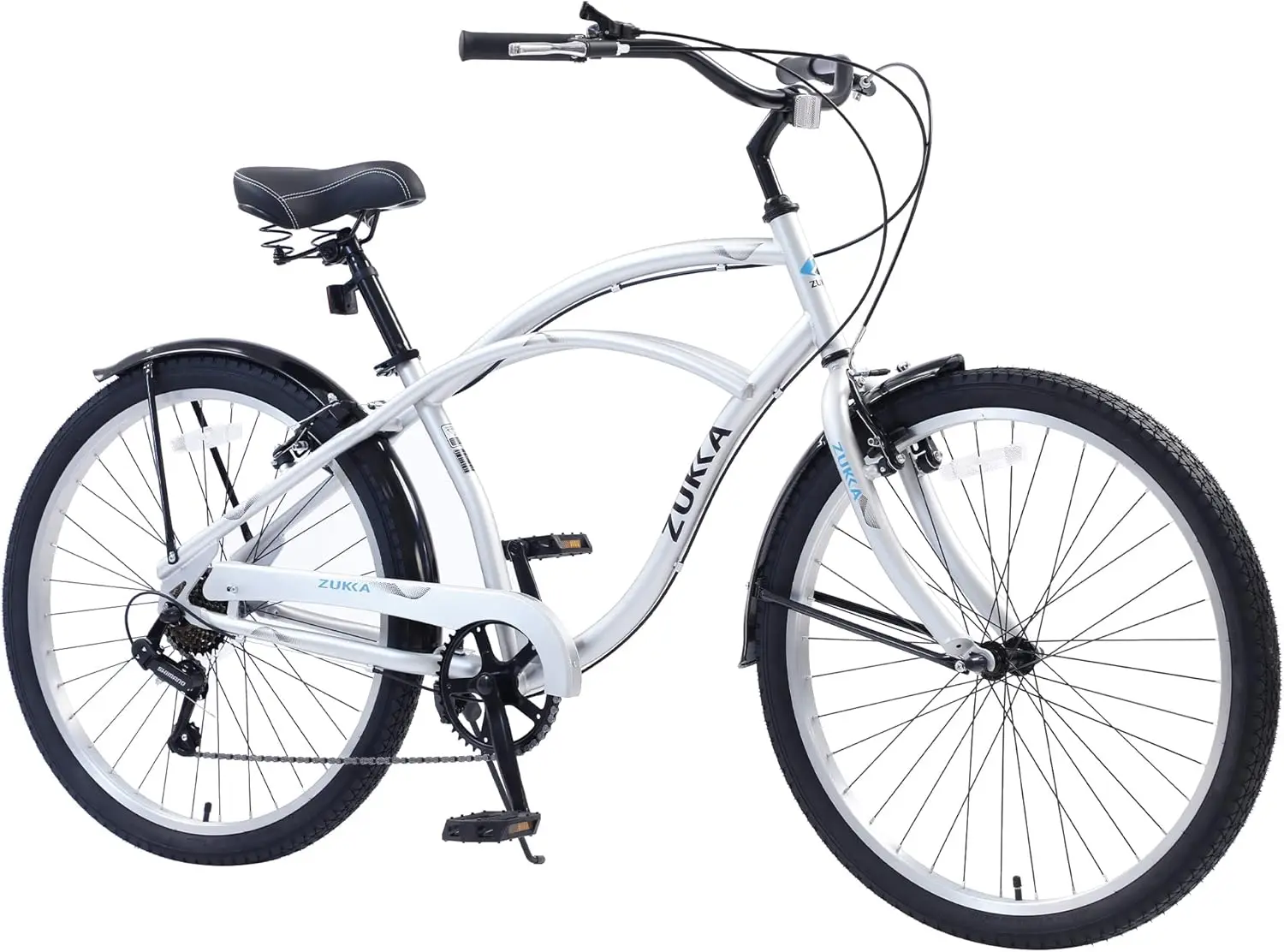 Beach Cruiser Bike Mens Xl Bike Bycicles 26 Men ZUKKA 26-Inch Single Speed  Folding Beach Cruiser