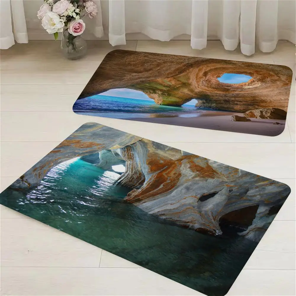 

Cave Path Ocean Floor Mat Room Mats Washable Non-Slip Living Room Sofa Chairs Area Mat Kitchen Alfombra