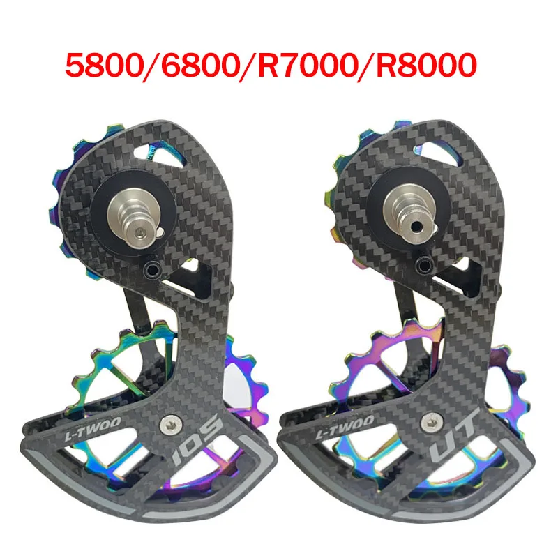 

LTWOO UT 105 Bicycle Ceramic Bearing Carbon fiber Jockey Pulley Wheel Set Rear Derailleurs Guide Wheel Ultegra / DURA ACE / 105