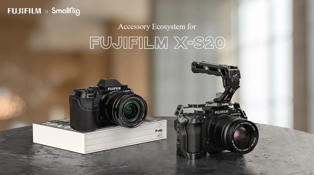 SmallRig Camera Cage for FUJIFILM X-S20 with Arca Swiss Quick-release Plate for