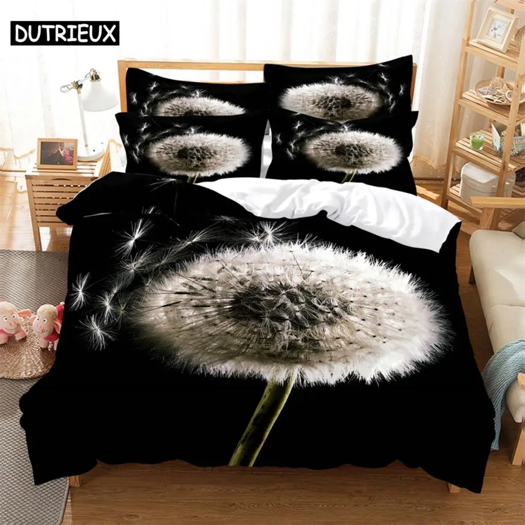 

Dandelion Fashion Bedding Set 2/3pcs 3D Digital Printing Duvet Cover Sets 1 Quilt Cover + 1/2 Pillowcases US/EU/AU Size