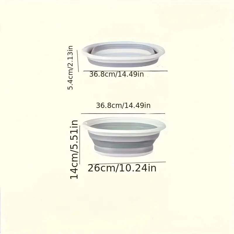 Collapsible Foot Soaking Tub, Portable Foot Spa Basin for Home Use, Foldable Pedicure Bath with Unscented Design