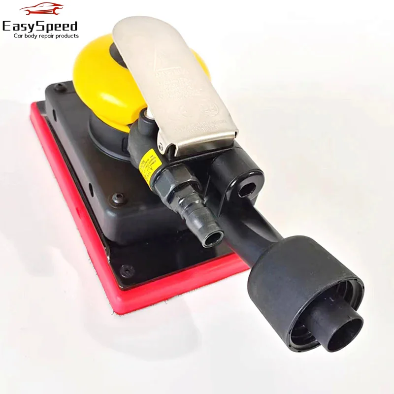 93*175MM 4 4 Rectangular 8-Hole Pneumatic Grinding Aircraft Center Vacuum Car Putty Spray Paint Air Sandpaper Tool For FESTOOL