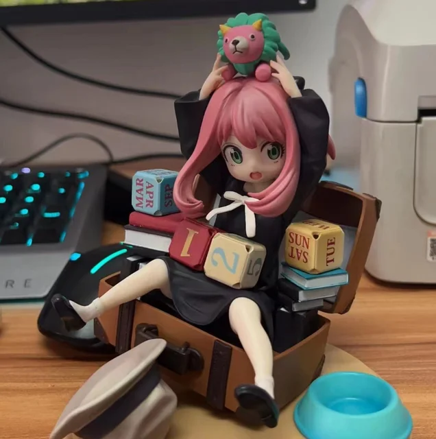 Spy x Family Anya Forger Anime Figures Loid Yor Twilight WaKuWaKu Figurine Bond Dog PVC Kawaii Doll Model Toys Children Gift 5