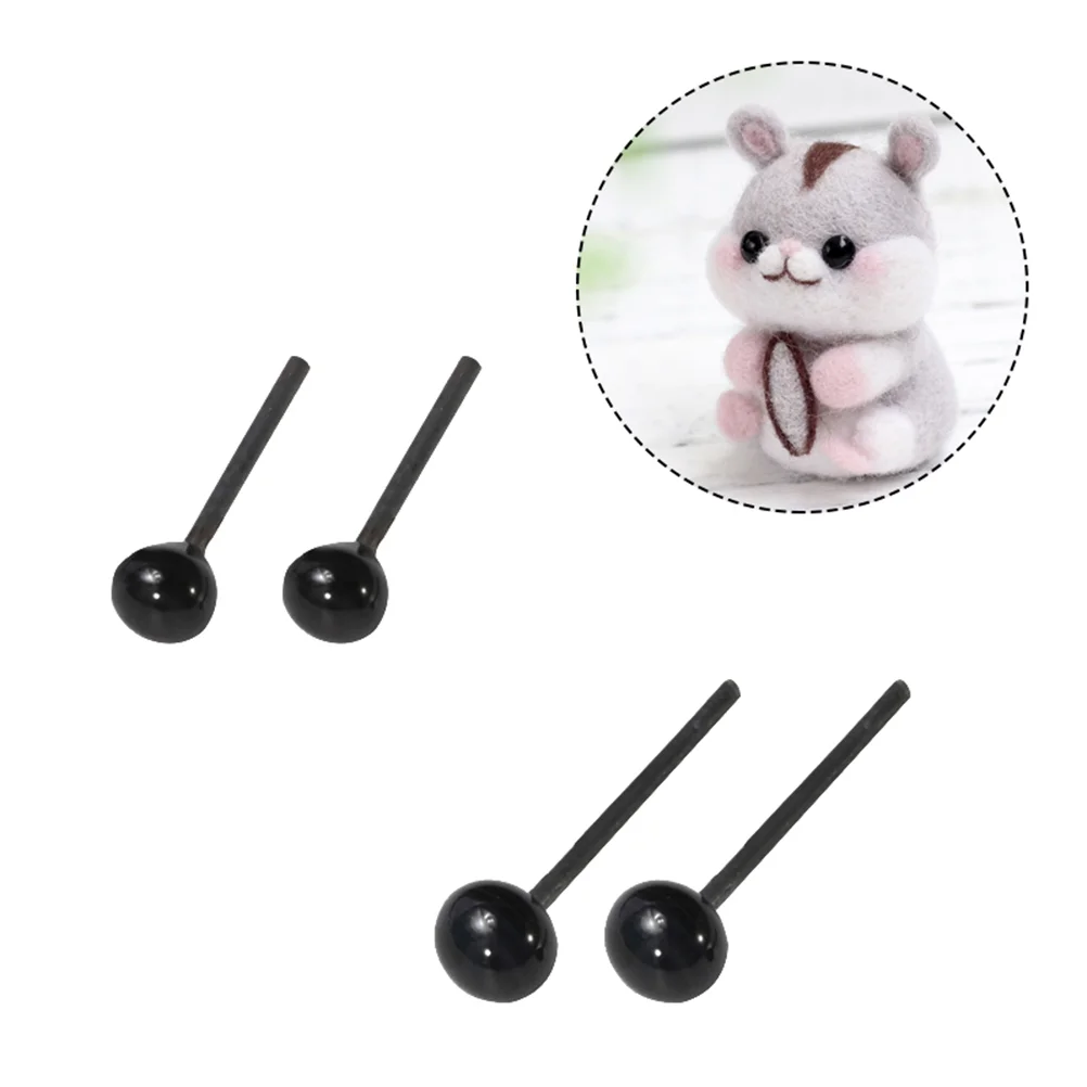 

50 Pairs DIY Glass Eyes Crochet Kits Animal Stuffed Black Safety Suite Baby