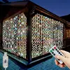 1 Pc LED Curtain Lights with Remote Control USB, Suitable for Home Room,Wedding,Party,Window,Wall,Halloween Christmas Decoration 1