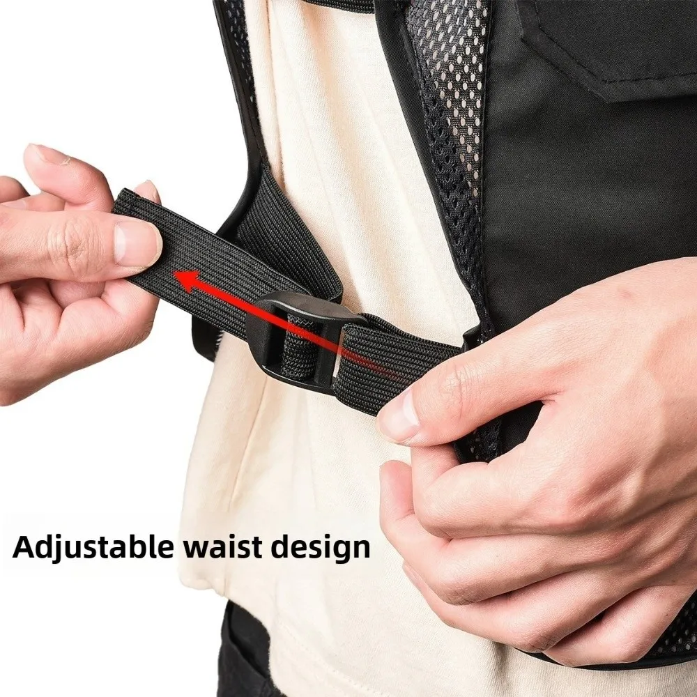 4개의 아이스 팩 포켓이 있는 유니버설 사이즈 냉각 조끼 반사 스트립 디자인 물 냉각 조끼 고온 저항