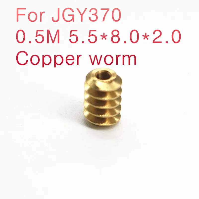 Motor Gear Transmission Gear Electric Bike Gear Cassette Deck Tape Gear Electric Chain Saw Gear 2PCS/LOT JGY370 Self-locking Turbine,Worm motor parts,0.5M Copper worm Gear, slow motor worm gear
