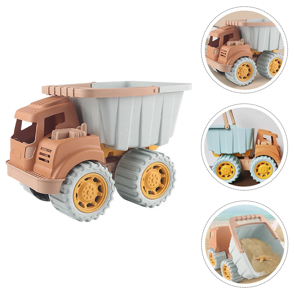 Children's Dump Truck Kids Beach Toys Sand Truck Toy Tipper Car Toy Portable Digging Sand Car Plastic Sand Box Toys Toddler 6