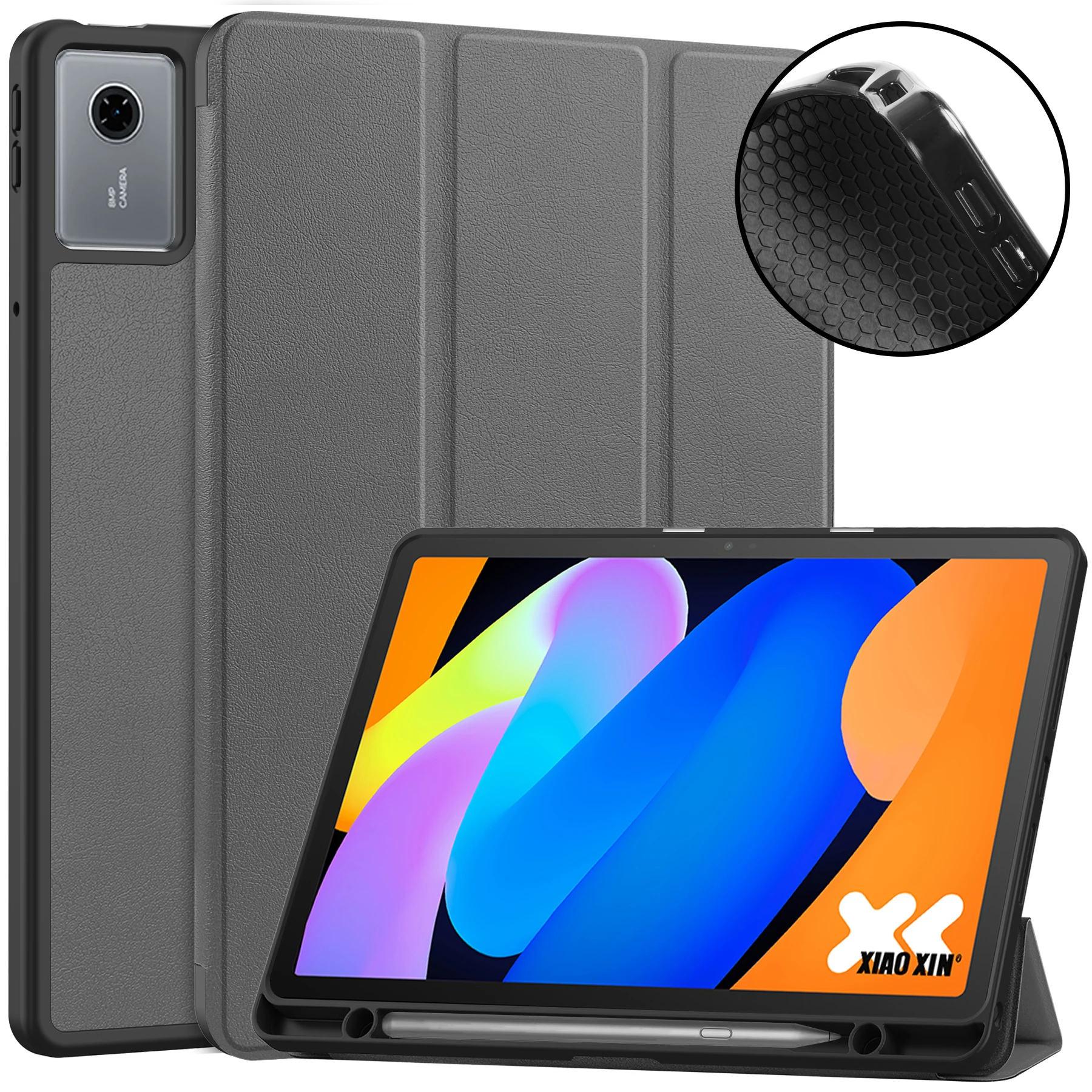 Premium 11 TPU Leather Magnetic Tablet Cover with Pen Slot