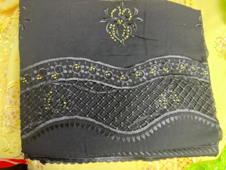 Weicher Luxusschal, hochwertige 100 % Baumwolle, Dubai, afrikanische Frauen, islamischer Schal, Muster, Stickerei, chemischer Spitzenschal, viele Farben – Detail 30