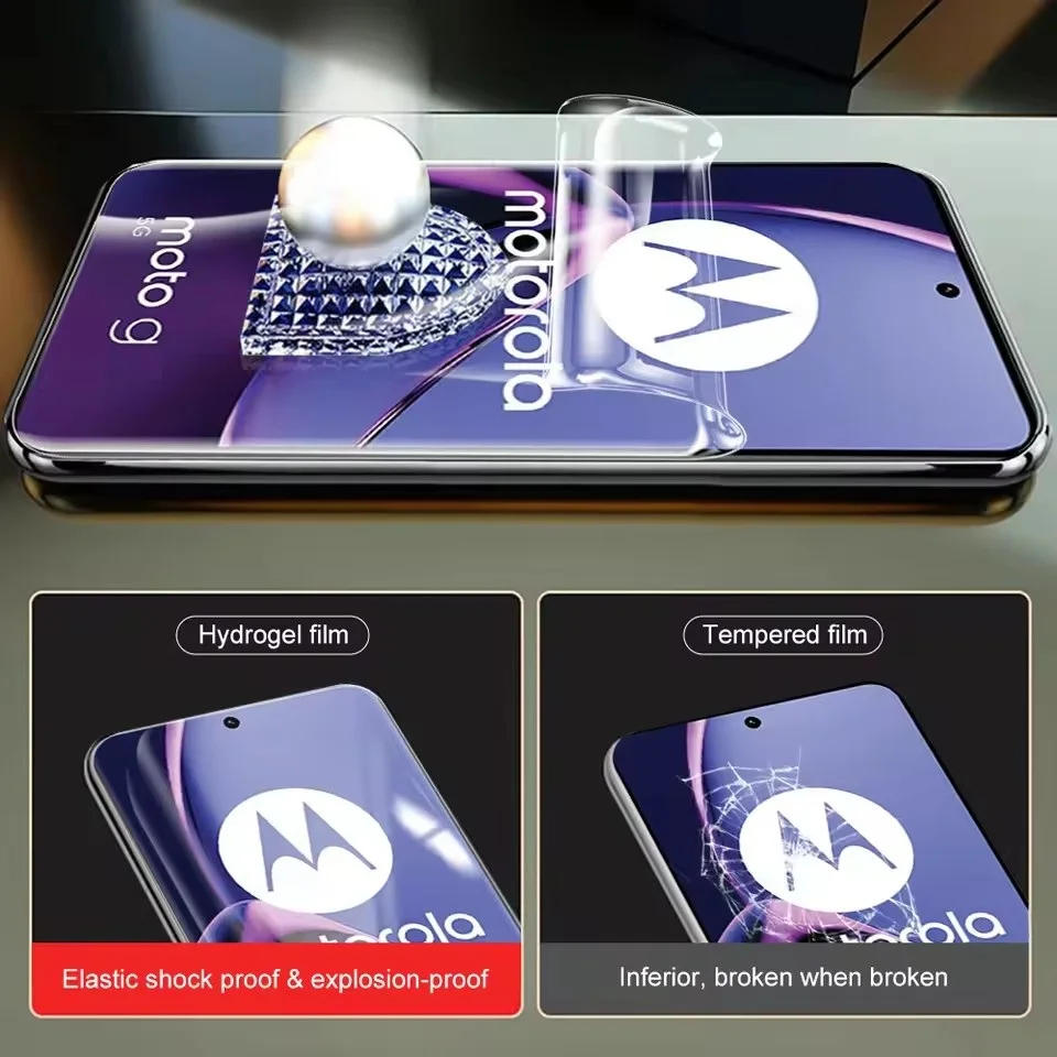 3 قطعة فيلم هيدروجيل لموتورولا موتو G84 G54 G60 G5...