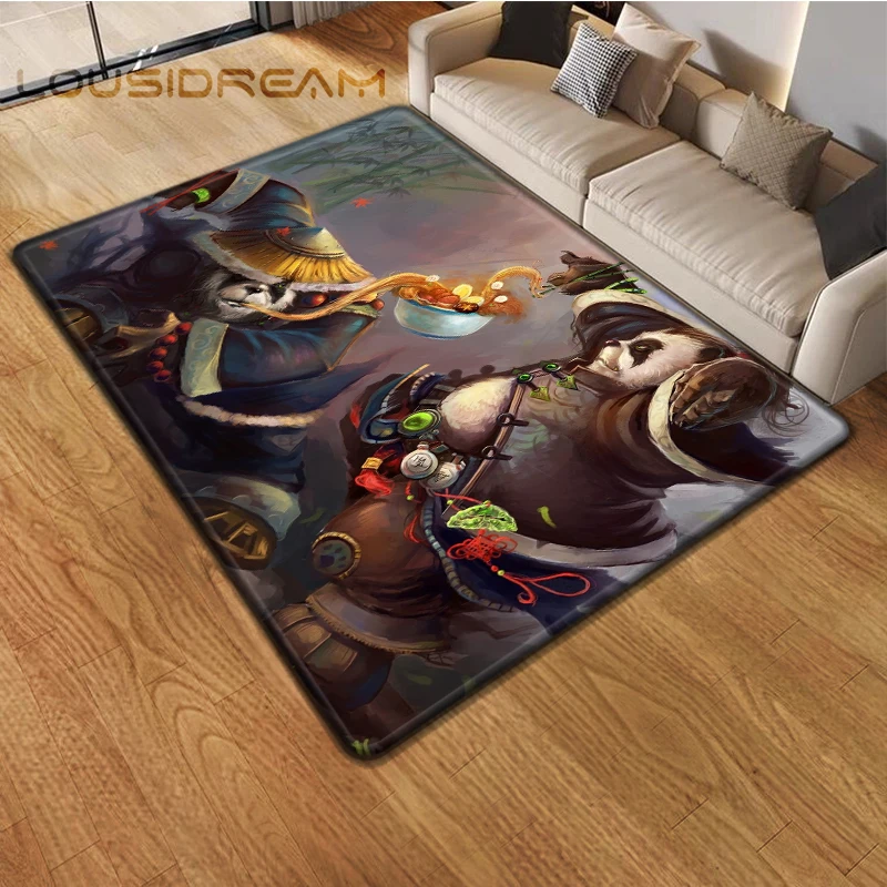 thumbnail image 1 of Alfombra del juego World of Warcraft para sala de estar, alfombra para acampar, alfombra de picnic Stranger Things, alfombra antideslizante para deportes electrónicos, alfombra de yoga, regalo para fa, 1 of 4