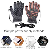 USB Heated Gloves Touchscreen Rechargeable Thermal Thickened for Skiing Motorcycle Cycling Commuting Outdoor Winter Activities 3