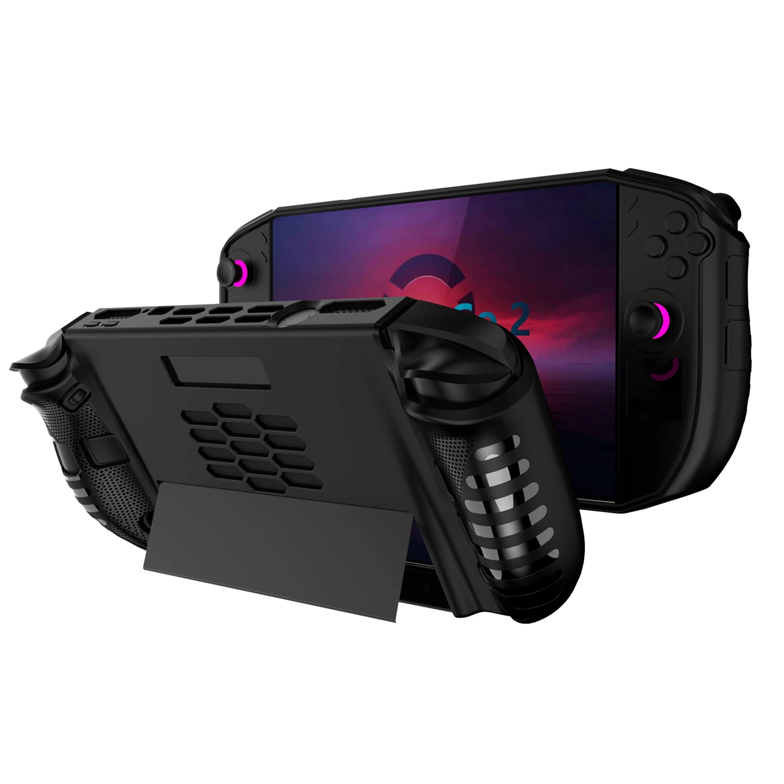 TPU Drop Protection Grip Case Ergonomic Protector Cover Shockproof Slim Cover Protector with Anti-Scratch Design for Legion Go 2