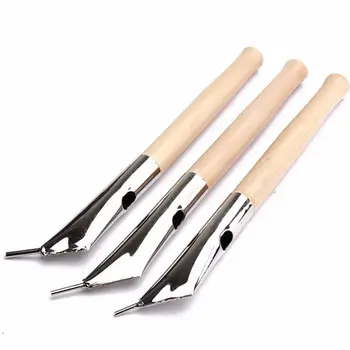 3 pz/set Tjanting Tool Art Clay Pottery Printing Batik coltelli penne Hot Wax Tjanting Needle Sculpture Craft Pottery Tool